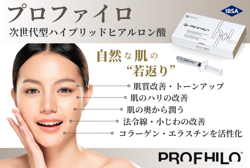 ハイブリッドヒアルロン酸のプロファイロ